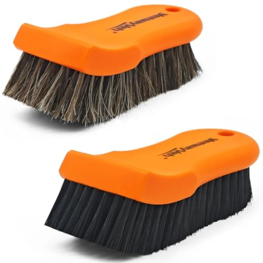 2PCS Leather Cleaning Brush, Horse Hair Brush for Car Leather Seat, Fabric, Shoes and Furniture, Soft Detailing Brush for Carpe
2PCS Leather Cleaning Brush, Horse Hair Brush for Car Leather Seat, Fabric, Shoes and Furniture, Soft Detailing Brush for Carpe