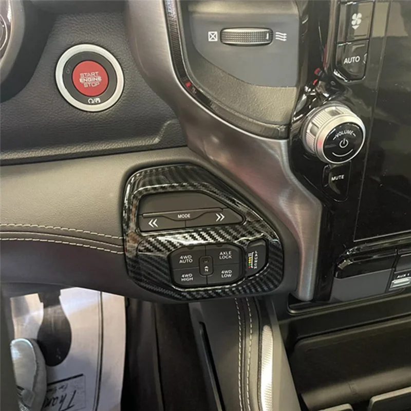 New Arrival 1 Piece Car Inner Driving Mode Button Panel Cover Decorate Trim Carbon Fiber Pattern ABS For Dodge Ram 1500 2023
New Arrival 1 Piece Car Inner Driving Mode Button Panel Cover Decorate Trim Carbon Fiber Pattern ABS For Dodge Ram 1500 2023