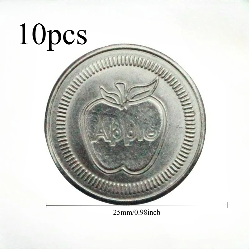 10pcs Arcade Game Token Stainless Steel Tokens for Claw Machine Pinball Slapper Amusement Coin
10pcs Arcade Game Token Stainless Steel Tokens for Claw Machine Pinball Slapper Amusement Coin