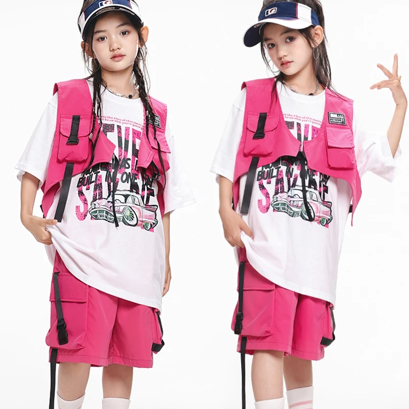 2024 Girls Pink Vest Hiphop Shorts Outfits Street Dance Wear Children Jazz Modern Dance Costumes Children Stage Clothes DQS16372
2024 Girls Pink Vest Hiphop Shorts Outfits Street Dance Wear Children Jazz Modern Dance Costumes Children Stage Clothes DQS16372