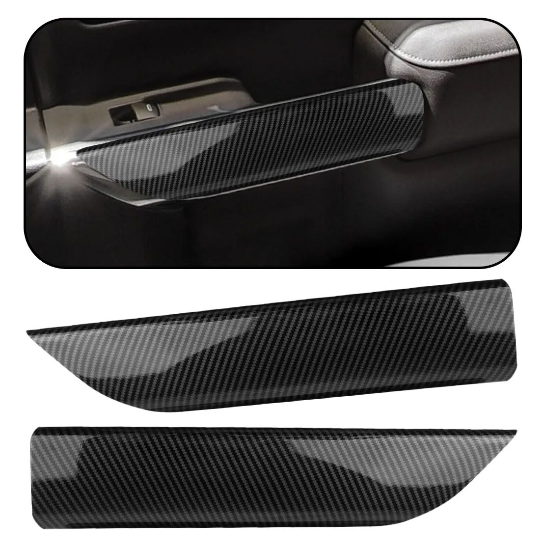 Carbon Fiber Style Front Door Panel Trim Fit for Chevrolet Silverado Crew Cab gi
Carbon Fiber Style Front Door Panel Trim Fit for Chevrolet Silverado Crew Cab gi