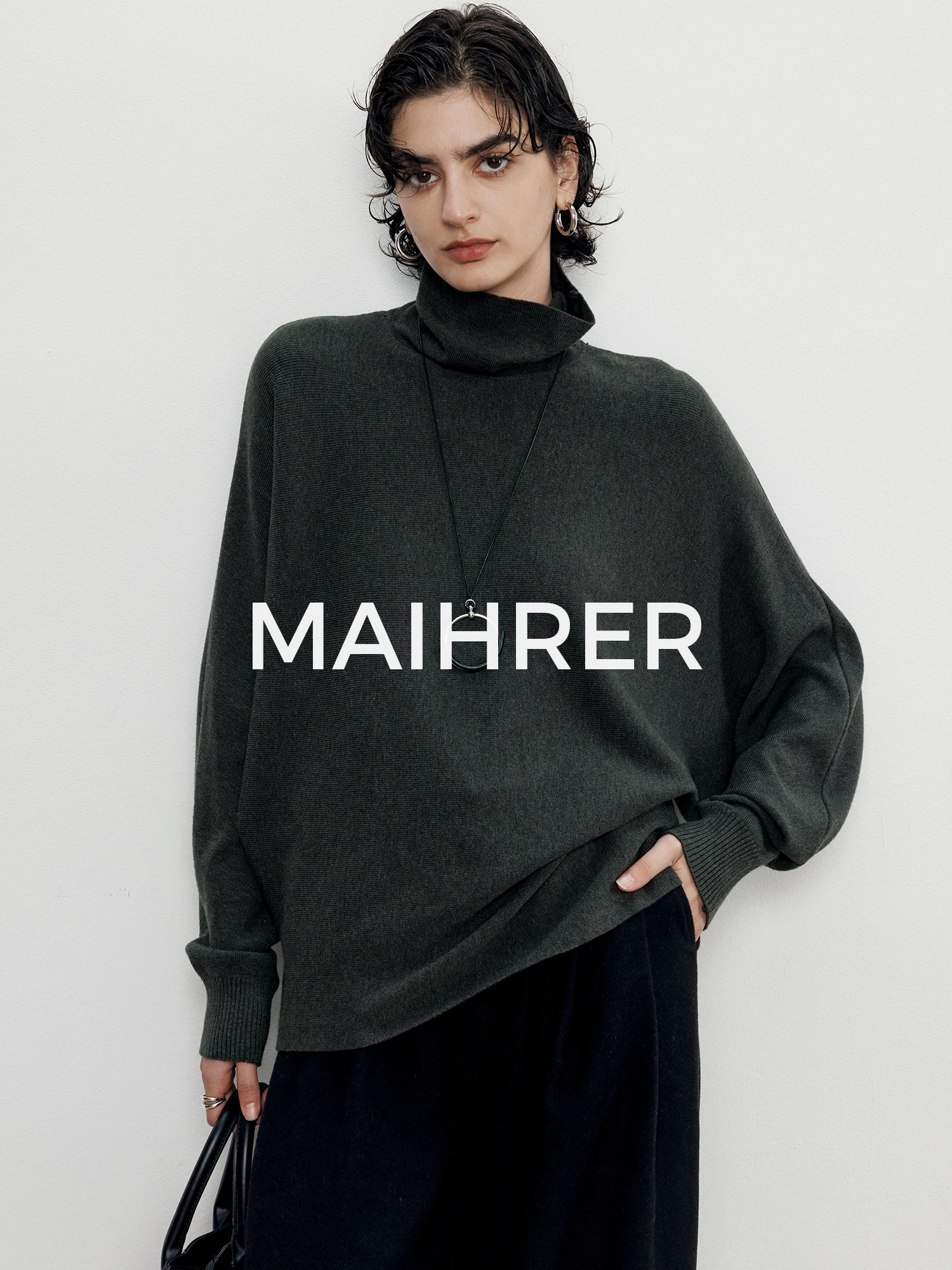 Maiher High Ne Knitted Sweater Women's Loose Base Layer irt Casual Sle Pure Color Winter New Arrival Fce Lined
Maiher High Ne Knitted Sweater Women's Loose Base Layer irt Casual Sle Pure Color Winter New Arrival Fce Lined
