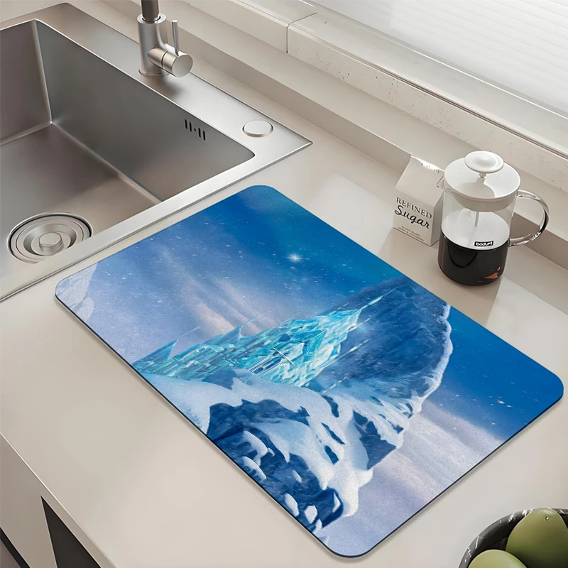 Disney Frozen Ice Castle Kitchen Drying Mat Absorbent Anti slip for Sink Countertop
Disney Frozen Ice Castle Kitchen Drying Mat Absorbent Anti slip for Sink Countertop