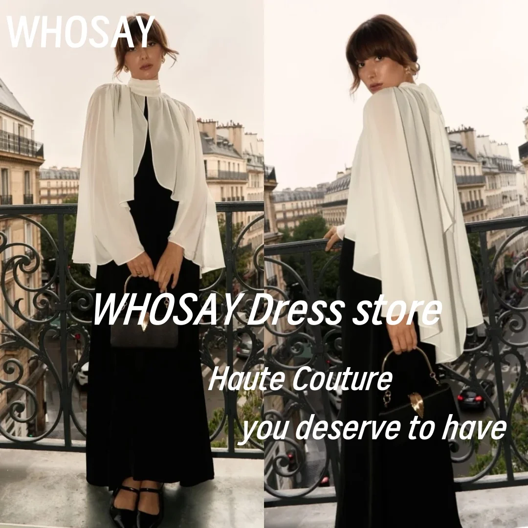 WHOSAY Prom Dresses High Collar Wraps Evening Party Dress for Weddings Customized فساتين للمناسبات الخاصة
WHOSAY Prom Dresses High Collar Wraps Evening Party Dress for Weddings Customized فساتين للمناسبات الخاصة