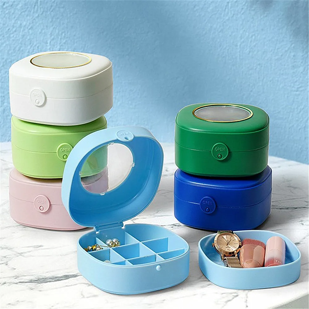 New Double Layer Jewelry Storage Box Plastic Portable Travel Jewelry Organizer Watch Necklace Ring Earring Bracelet Display Case
New Double Layer Jewelry Storage Box Plastic Portable Travel Jewelry Organizer Watch Necklace Ring Earring Bracelet Display Case