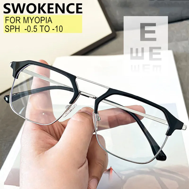 Myopia Glasses -0.5 to -10 Women Men Upscale TR90 Alloy Frame Prescription Spectacles Nearsighted And Astigmatism Custom F627
Myopia Glasses -0.5 to -10 Women Men Upscale TR90 Alloy Frame Prescription Spectacles Nearsighted And Astigmatism Custom F627