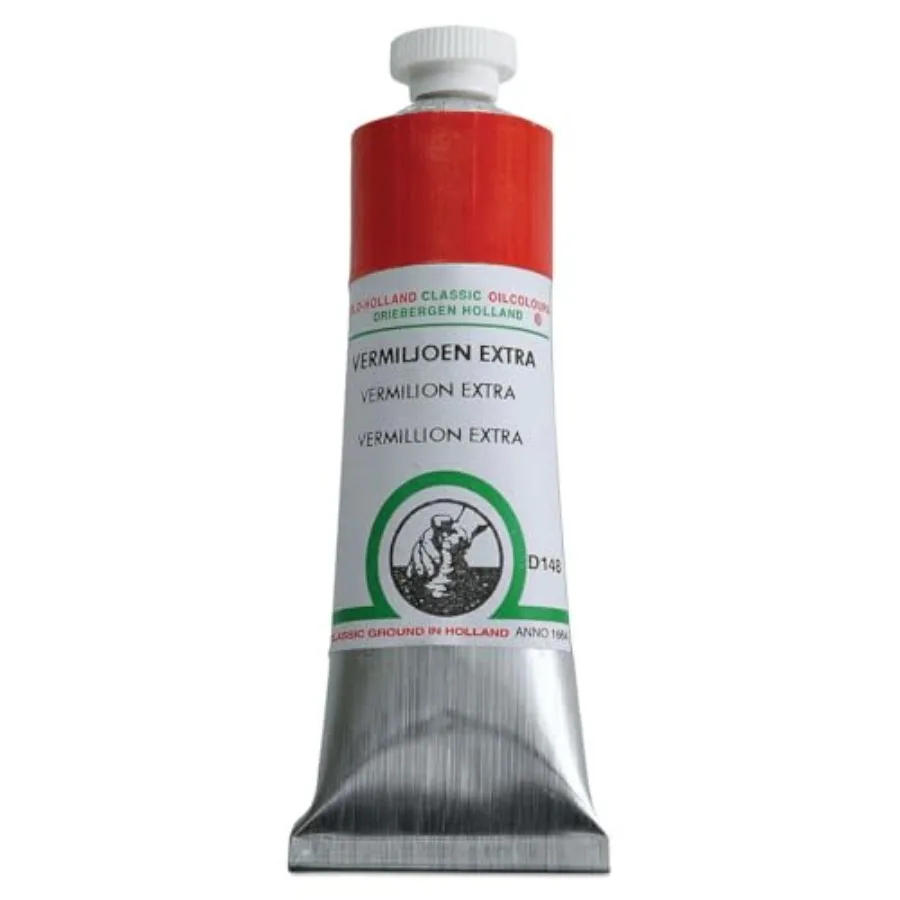 Classic Oil Color - Vermilion Extra 40ml Tube 40ml Tube
Classic Oil Color - Vermilion Extra 40ml Tube 40ml Tube