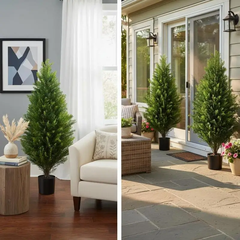 2 Pack 3' Artificial Cedar Topiary Tree Faux Plant UV Decor In/Outdoor
2 Pack 3' Artificial Cedar Topiary Tree Faux Plant UV Decor In/Outdoor