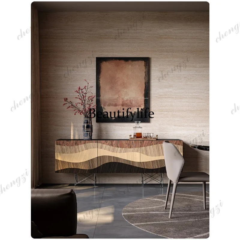 Designer art medieval dining side cabinet porch side cabinet integrated storage cabinet against the wall
Designer art medieval dining side cabinet porch side cabinet integrated storage cabinet against the wall