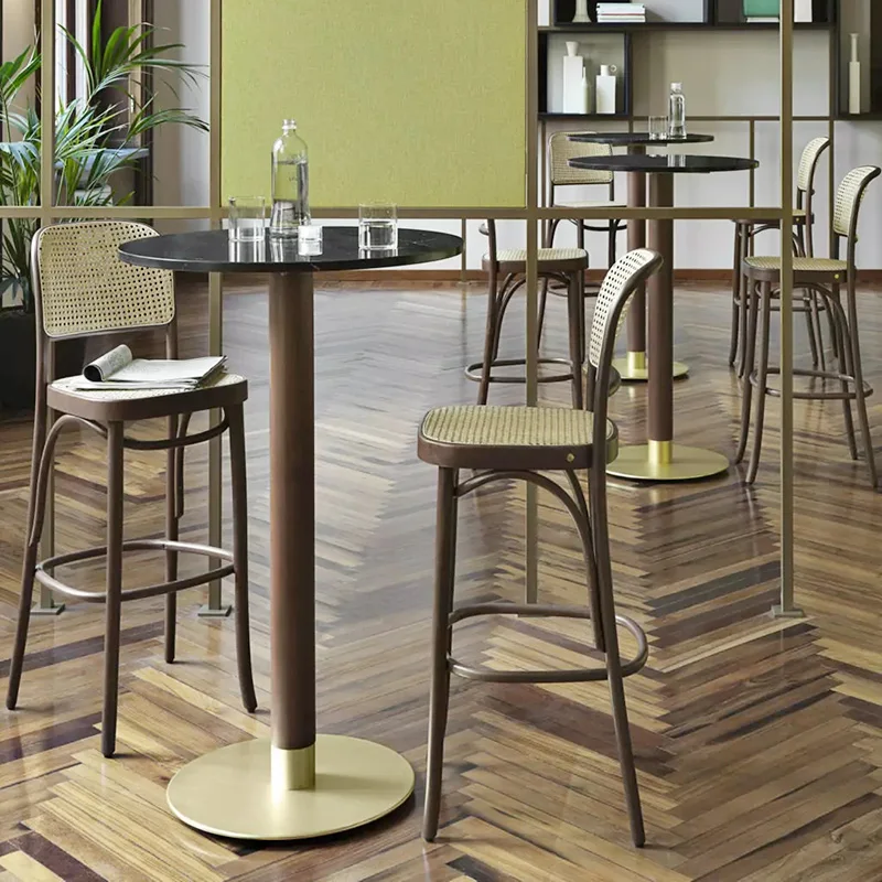 Retro Solid Wood Rattan Bar Chairs Minimalist Bar Furniture Nordic Leisure Backrest Design High Bar Stool Modern Hotel Bar Chair
Retro Solid Wood Rattan Bar Chairs Minimalist Bar Furniture Nordic Leisure Backrest Design High Bar Stool Modern Hotel Bar Chair