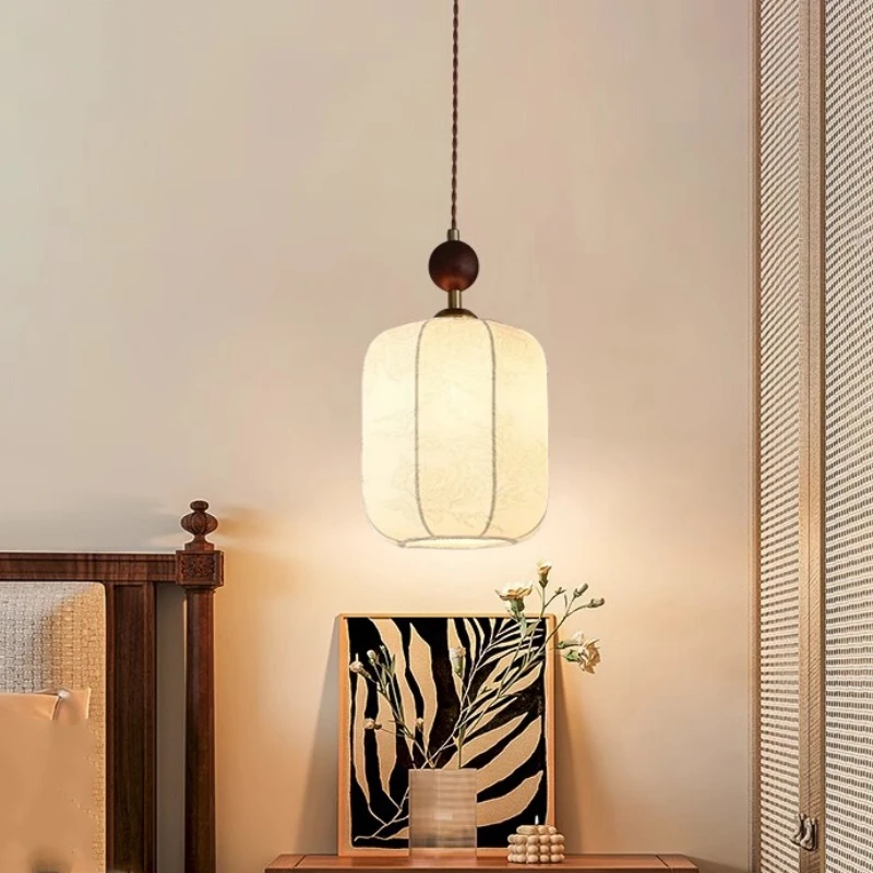 French Medieval Master Bedroom Bedside Pendant Light Wabi Sabi Style Fabric Simple Loft Staircase Hanging Line Light
French Medieval Master Bedroom Bedside Pendant Light Wabi Sabi Style Fabric Simple Loft Staircase Hanging Line Light