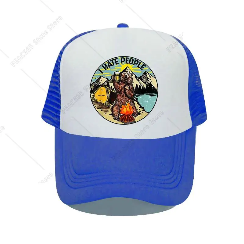 Bustedtees Bear Camping I Hate People Baseball Caps For Men Women Sun Breathable Adjustable Dad Hats Snapback Trucker Hats
Bustedtees Bear Camping I Hate People Baseball Caps For Men Women Sun Breathable Adjustable Dad Hats Snapback Trucker Hats