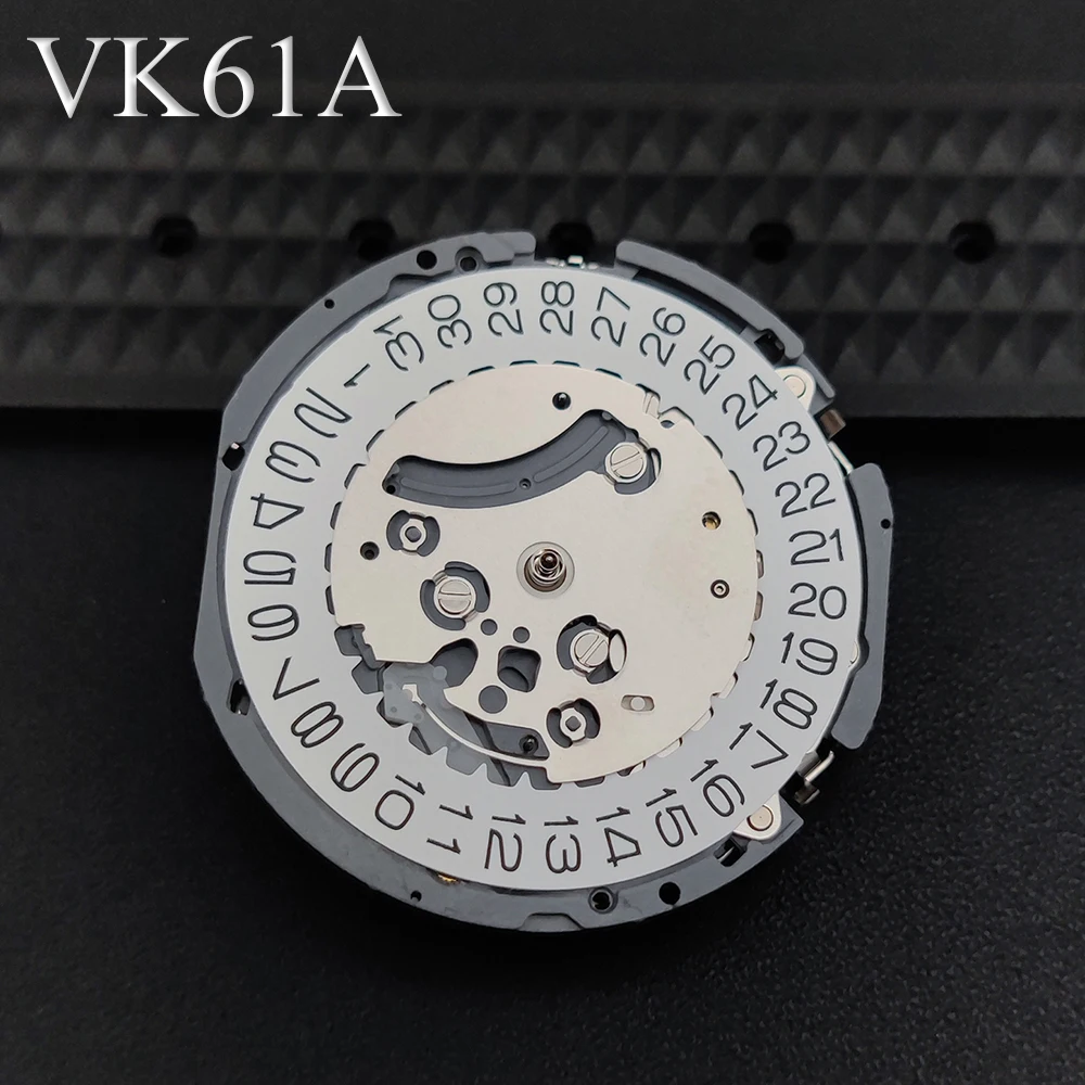 Japan VK61A Multi-functional Quartz Movement Modification VK61 Chronograph Mechanism Small Dial at 6H/12H Date at 3H
Japan VK61A Multi-functional Quartz Movement Modification VK61 Chronograph Mechanism Small Dial at 6H/12H Date at 3H
