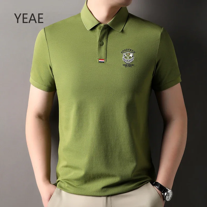 Billy Men's Lapel Solid Color Embroidered Chest Logo Pattern Business Casual Short Sleeve Polo Summer 2025 New Shirts Cotton Top
Billy Men's Lapel Solid Color Embroidered Chest Logo Pattern Business Casual Short Sleeve Polo Summer 2025 New Shirts Cotton Top