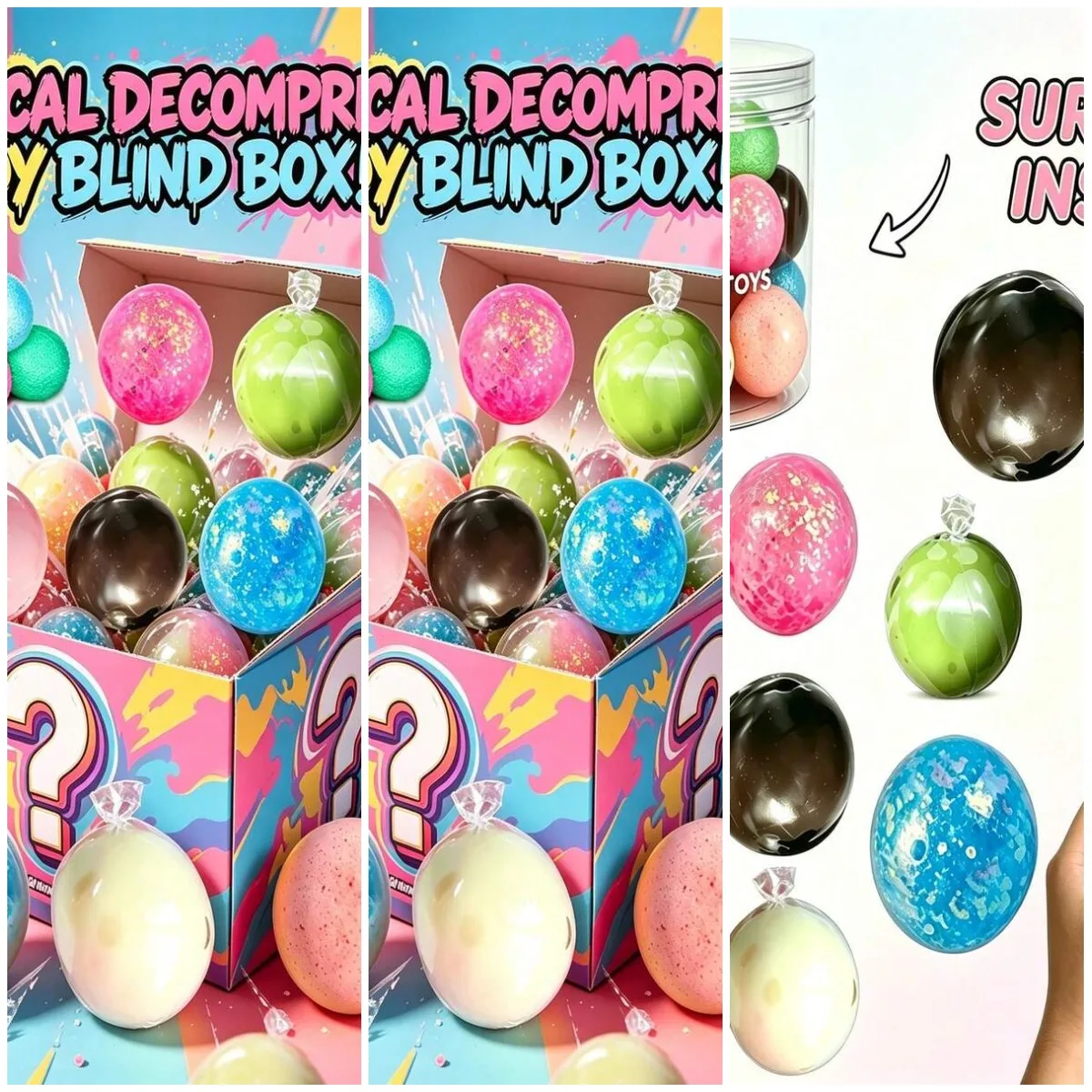 Spherical Sensory Toys Mystery Blind Box, Dual-Style Crunchy Or Springy Random Squishy Assortment For Anxiety Relief And Daily L
Spherical Sensory Toys Mystery Blind Box, Dual-Style Crunchy Or Springy Random Squishy Assortment For Anxiety Relief And Daily L