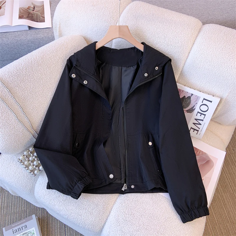 Women Casual Hooded Jacket Zipper Button Assault Suit Fall Solid Sports Coat Outdoor Cycling Loose Chic Outerwear Streetwear Y2K
Women Casual Hooded Jacket Zipper Button Assault Suit Fall Solid Sports Coat Outdoor Cycling Loose Chic Outerwear Streetwear Y2K