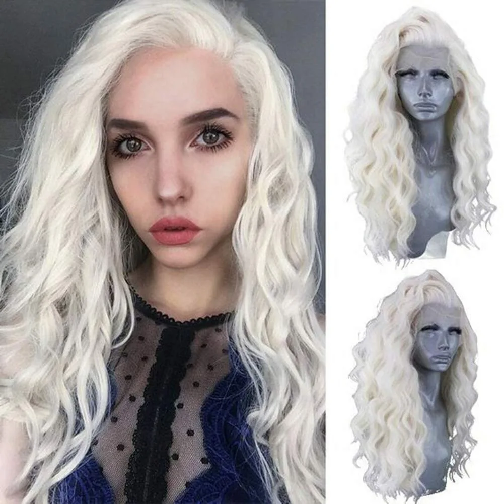 White Wig Long Body Wave Lace Front Wig 13x4 HD Synthetic High Quality For White Women Pre Plucked Glueless Daily Party Wear
White Wig Long Body Wave Lace Front Wig 13x4 HD Synthetic High Quality For White Women Pre Plucked Glueless Daily Party Wear
