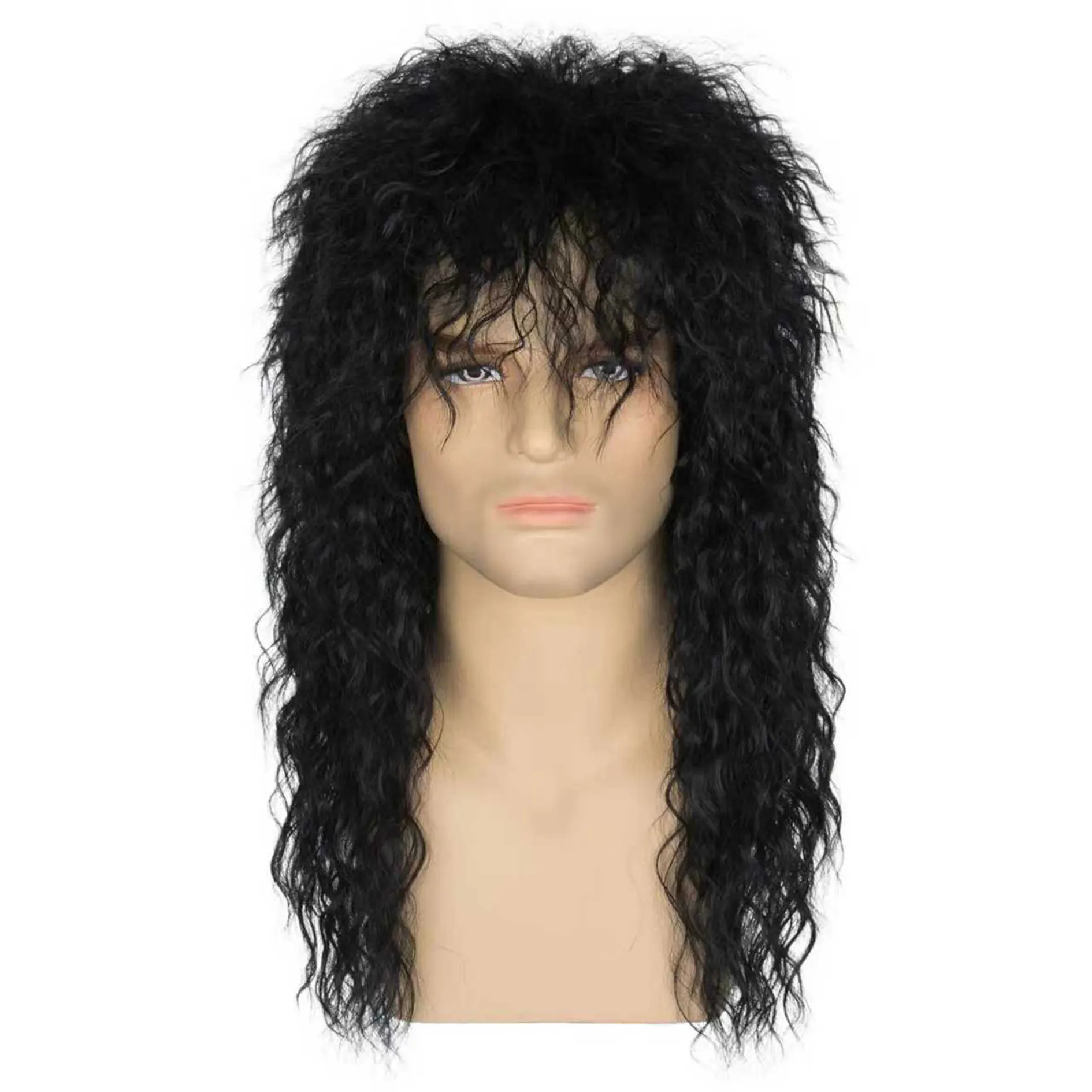 80s Wigs for Men Black Long Wavy Mullet Wigs for Women Heavy Metal Rocker Wig Synthetic Halloween Costume Party Wig
80s Wigs for Men Black Long Wavy Mullet Wigs for Women Heavy Metal Rocker Wig Synthetic Halloween Costume Party Wig