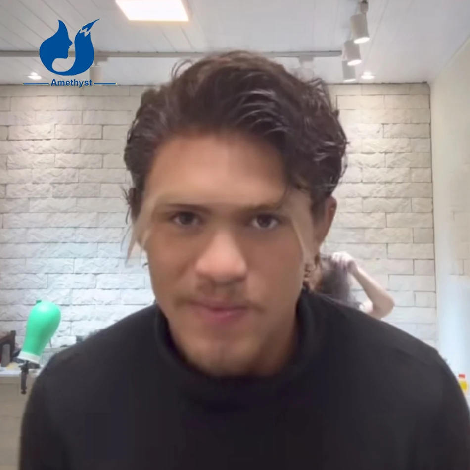 Amethyst Dark Brown Wave Short Cut Lace Wig for Men 100% Real Human Hair 13x6 Lace Front Wig Brazilian Remy Curly Male Hair
Amethyst Dark Brown Wave Short Cut Lace Wig for Men 100% Real Human Hair 13x6 Lace Front Wig Brazilian Remy Curly Male Hair