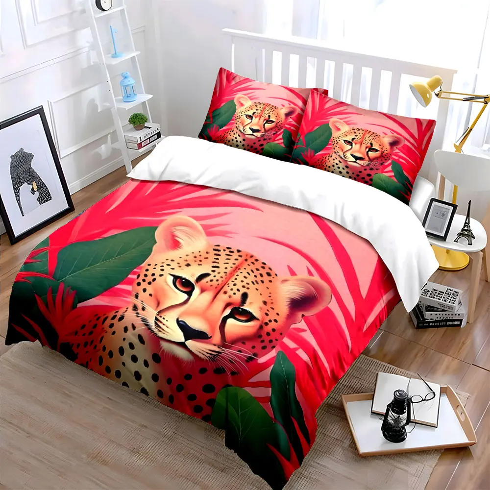 "Wildlife-Inspired Tropical Decor Set" Exquisite three-piece bedding set gift for kids and adults
"Wildlife-Inspired Tropical Decor Set" Exquisite three-piece bedding set gift for kids and adults