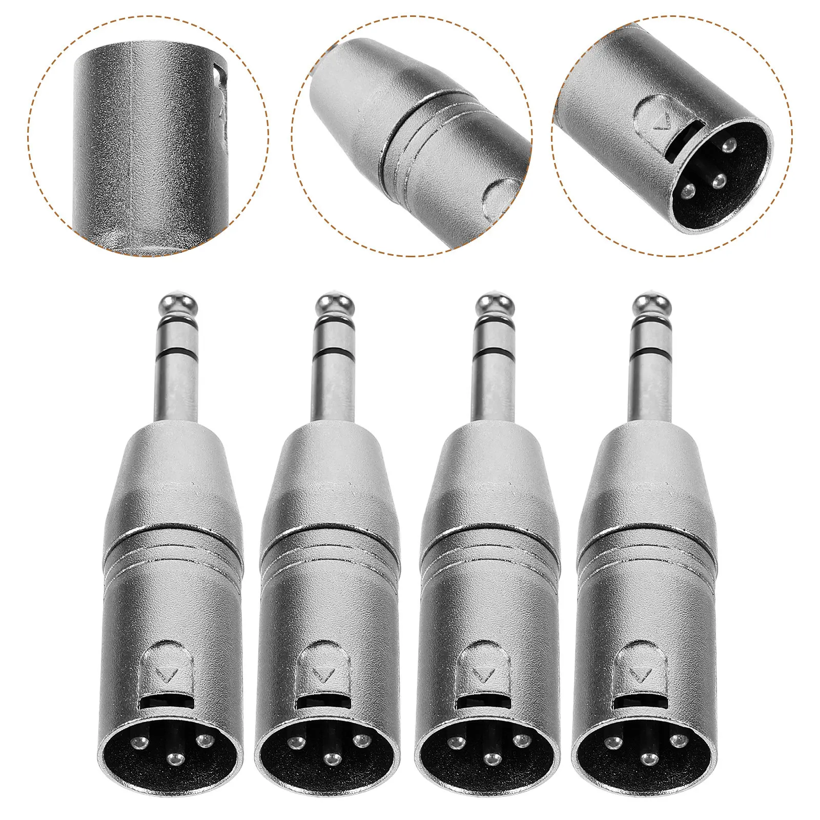 4Pcs Audio Converter Xlr to 6.35mm Metal Adapter Trs to Xlr Coupler for Music Dj Sound Engineer Use Audio Converter
4Pcs Audio Converter Xlr to 6.35mm Metal Adapter Trs to Xlr Coupler for Music Dj Sound Engineer Use Audio Converter