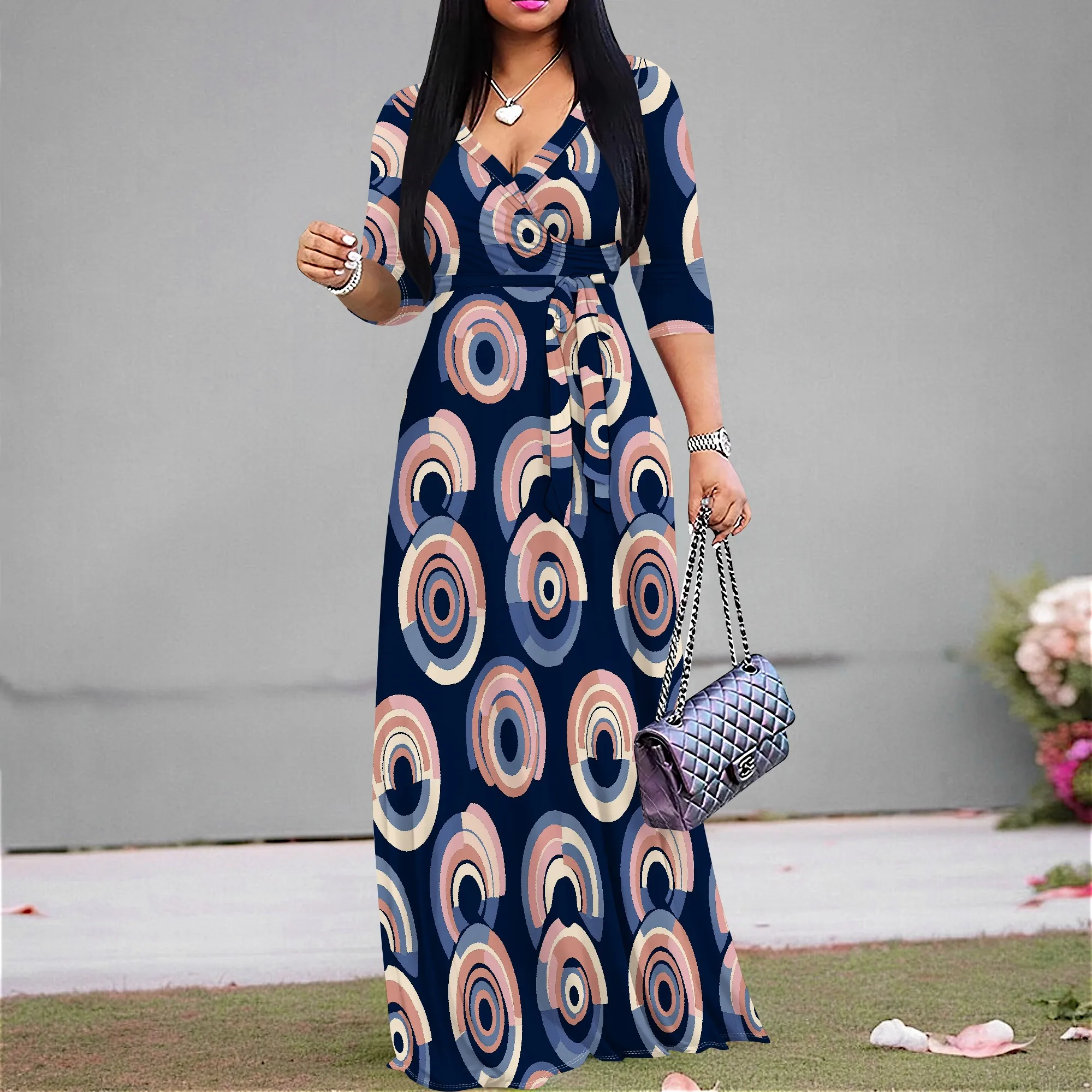 Women's Geometric Circle Print Dress S-3XL Modern Art Inspired Maxi Dress for Festival & Gallery Look
Women's Geometric Circle Print Dress S-3XL Modern Art Inspired Maxi Dress for Festival & Gallery Look