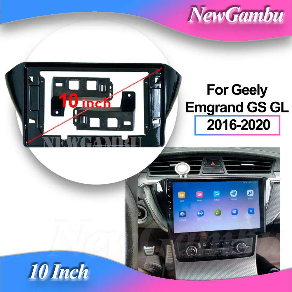 NewGambu 10-дюймовый автомобильный адаптер для рамы, декодер Canbus Box для Geely Emgrand GS GL 2016-2020, рамка панели без кабеля 
NewGambu 10-дюймовый автомобильный адаптер для рамы, декодер Canbus Box для Geely Emgrand GS GL 2016-2020, рамка панели без кабеля