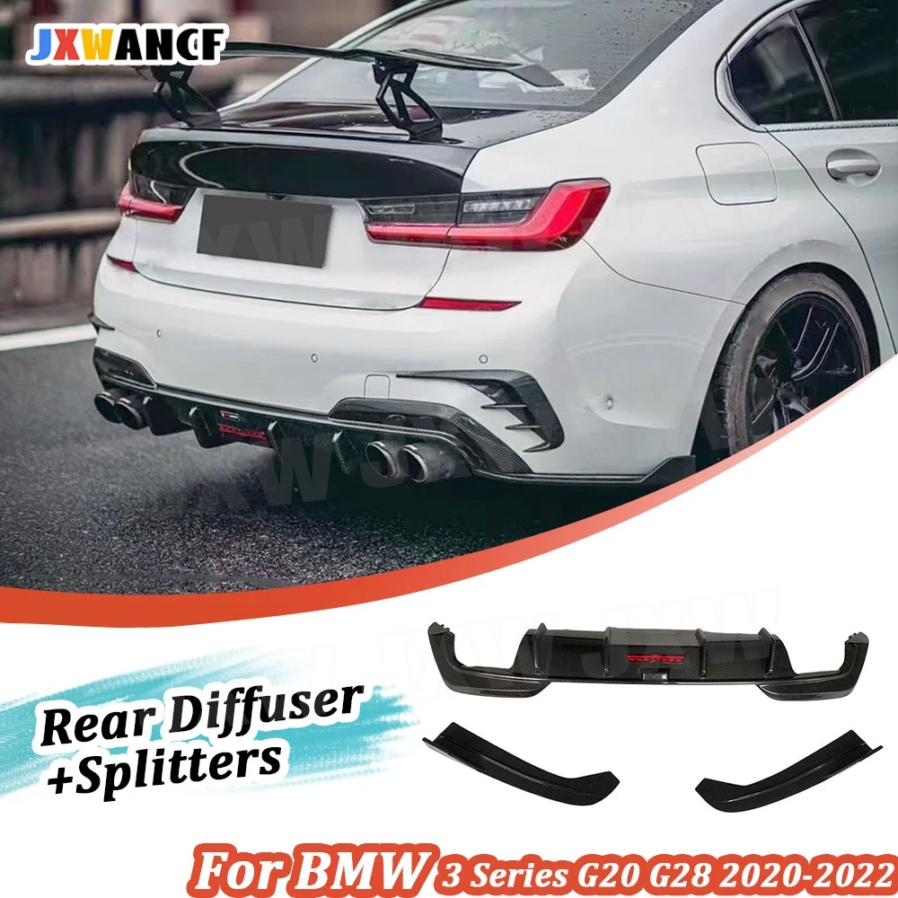 JXWANCF Carbon Fiber Rear Bumper Lip Diffuser Spoiler Light Rear Splitter for BMW 3 Series G20 G28 2020-2022 FRP Rear Lip
JXWANCF Carbon Fiber Rear Bumper Lip Diffuser Spoiler Light Rear Splitter for BMW 3 Series G20 G28 2020-2022 FRP Rear Lip