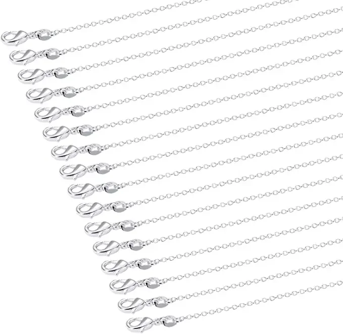 30PCS Street all-match 925 silver color 1MM fine chains necklace for women men jewelry set fashion party wedding gifts
30PCS Street all-match 925 silver color 1MM fine chains necklace for women men jewelry set fashion party wedding gifts