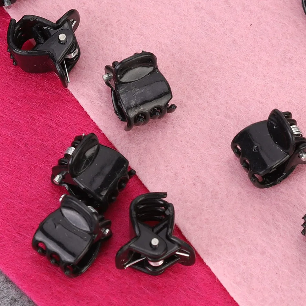 100pcs DIY Styling Black Plastic Mini Hair Clips Small Claws Non Slip Plastic Hairpins Hair Accessories Hair Styling
100pcs DIY Styling Black Plastic Mini Hair Clips Small Claws Non Slip Plastic Hairpins Hair Accessories Hair Styling