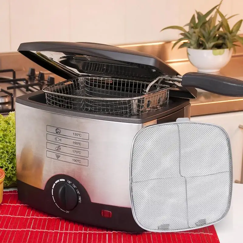 Экран для защиты от брызг AG301 из нержавеющей стали с мелкой сеткой, экран для брызг, используется на стандартных сковородках, классические экраны для брызг
Экран для защиты от брызг AG301 из нержавеющей стали с мелкой сеткой, экран для брызг, используется на стандартных сковородках, классические экраны для брызг