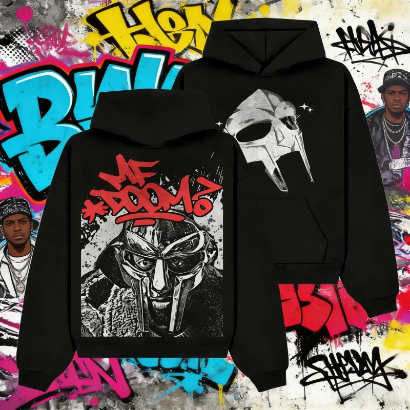 Осень-зима 2025: свитер с капюшоном DOOM, винтажная теплая толстовка в стиле хип-хоп 90-х годов с принтом из 100% чистого хлопка
Осень-зима 2025: свитер с капюшоном DOOM, винтажная теплая толстовка в стиле хип-хоп 90-х годов с принтом из 100% чистого хлопка