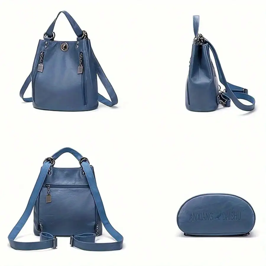 Soft Leather Texture Multi-Purpose Backpack, Crossbody Anti-Theft Shoulder Bag, Large Capacity Travel Portable Mother Backpack
Soft Leather Texture Multi-Purpose Backpack, Crossbody Anti-Theft Shoulder Bag, Large Capacity Travel Portable Mother Backpack