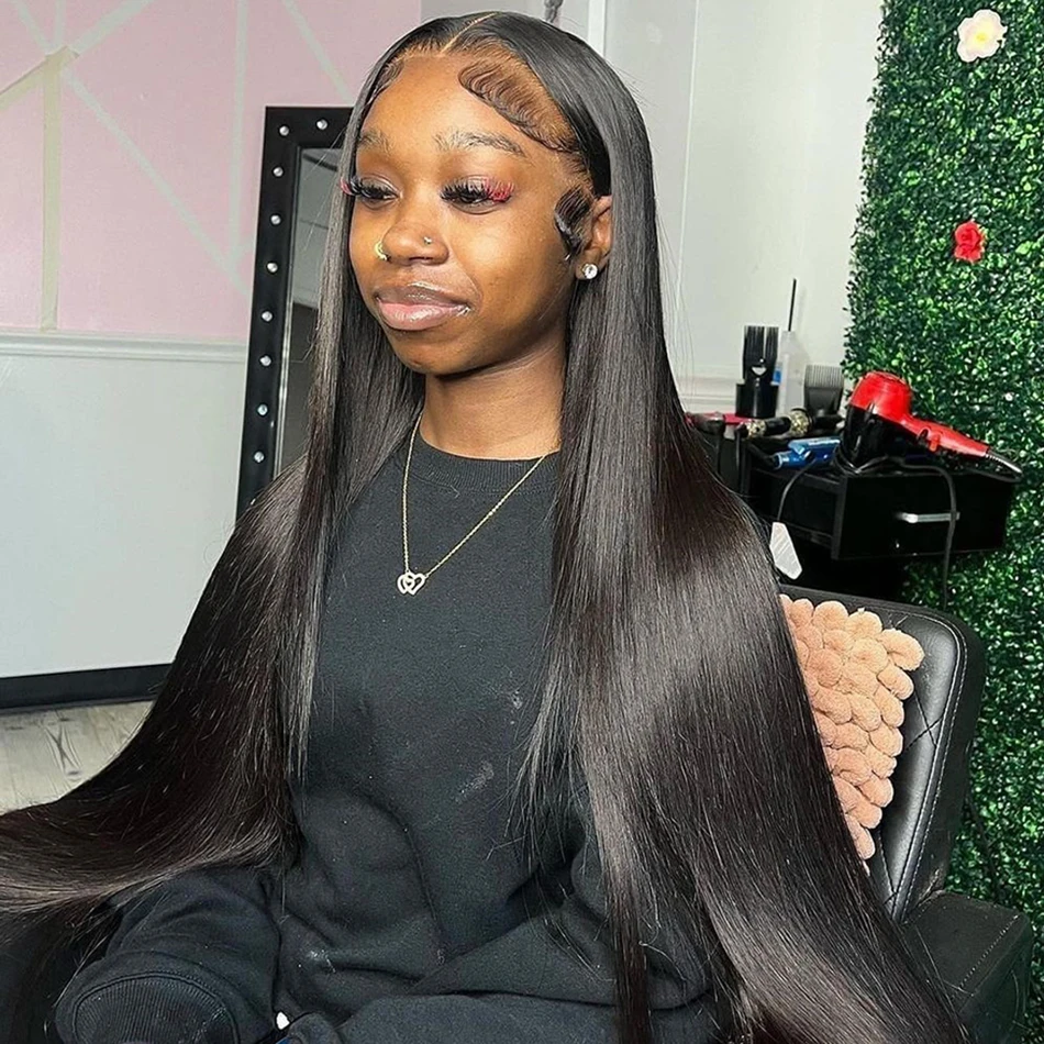 Preplucked bone straight 13x4 13x6 hd lace frontal human hair wig for women choice 30 40 inch lace front Brazilian wigs on sale
Preplucked bone straight 13x4 13x6 hd lace frontal human hair wig for women choice 30 40 inch lace front Brazilian wigs on sale