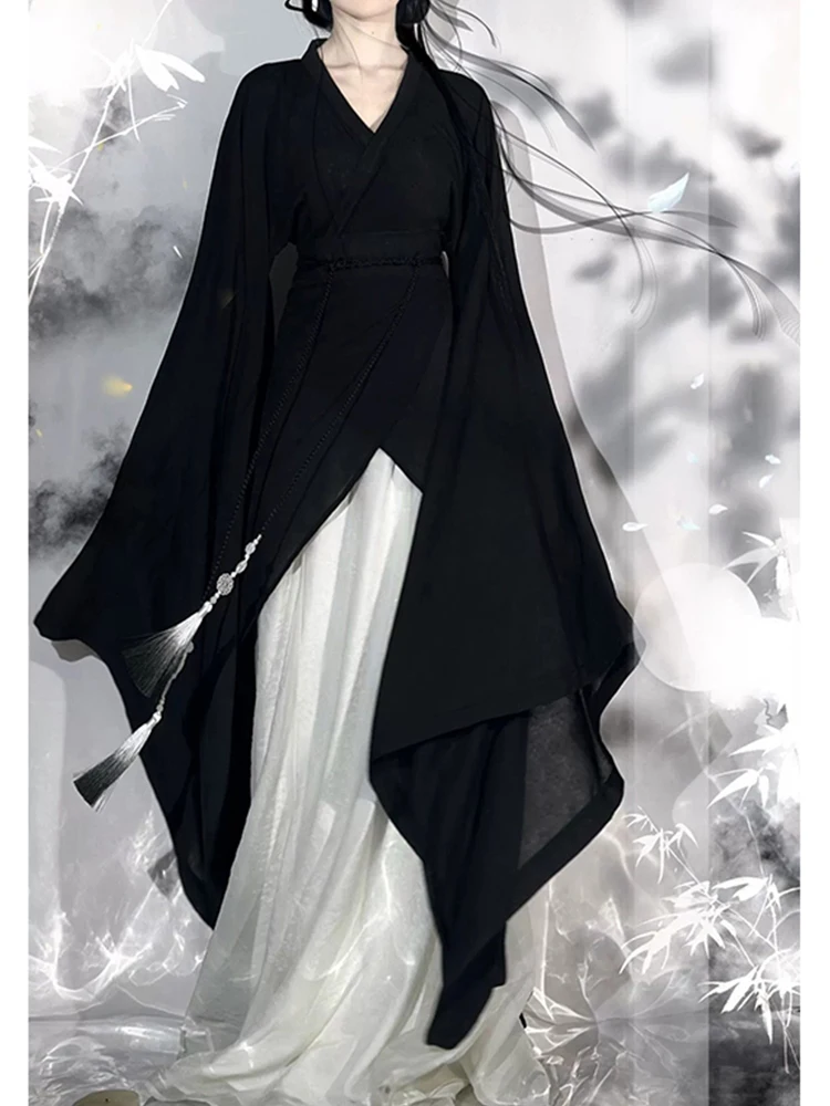 Women's Hanfu Ancient Chinese Clothing Northern And Southern Dynasties Style Wide Sleeve Collar Crossed Front Skirt
Women's Hanfu Ancient Chinese Clothing Northern And Southern Dynasties Style Wide Sleeve Collar Crossed Front Skirt