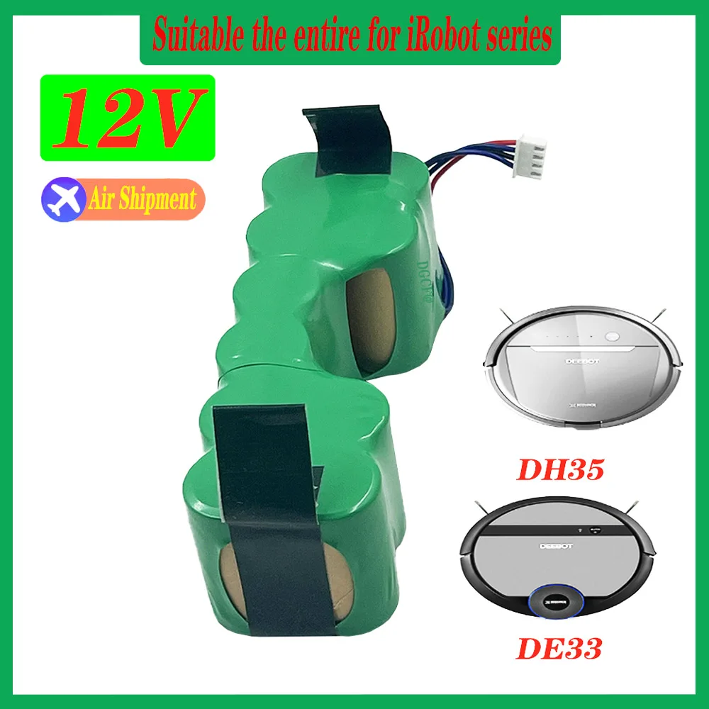 12V NIMH Replacement Battery forEcovacs Robotic Vacuum Sweeper DE33 DD35 DE55 DE5G DM88 DM87 DG710 DG716 Deebot OZMO 610 901 902
12V NIMH Replacement Battery forEcovacs Robotic Vacuum Sweeper DE33 DD35 DE55 DE5G DM88 DM87 DG710 DG716 Deebot OZMO 610 901 902