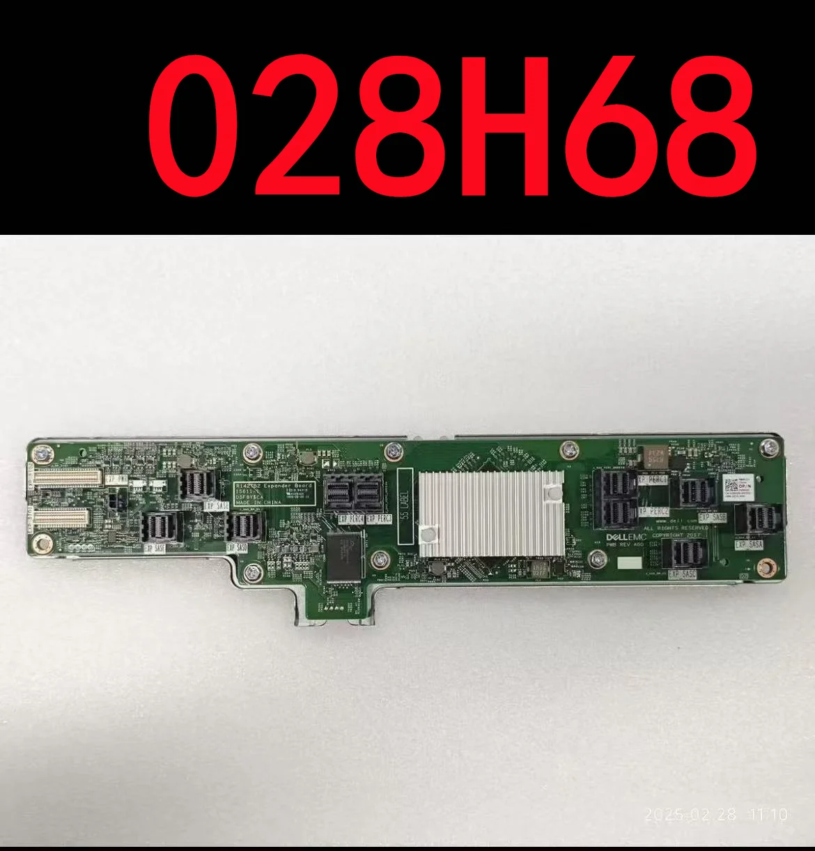 Original 28H68 028H68 FOR DELL R142TB2 Backplane Expander Module 028H68 15611-1 Board Number, Brand New 100% Test OK
Original 28H68 028H68 FOR DELL R142TB2 Backplane Expander Module 028H68 15611-1 Board Number, Brand New 100% Test OK
