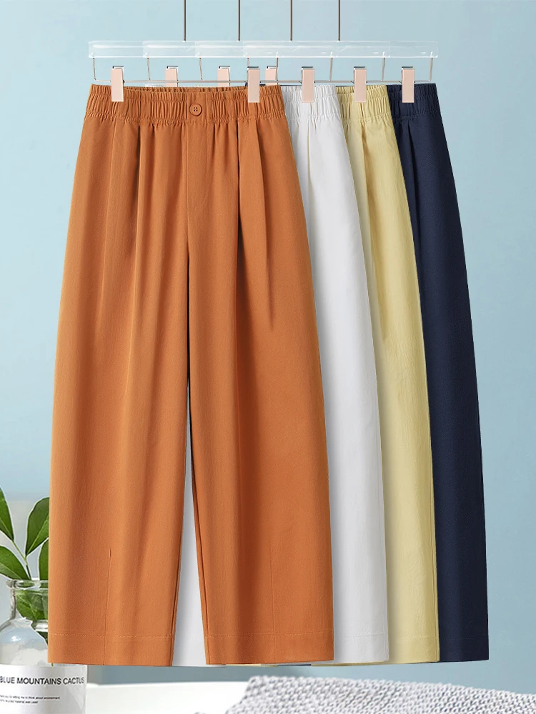 High Waist Nine-Tenths Harem Pants Women's Summer Thin New Small Size Loose Slimming Casual Pants Cotton Blend Elastic Waist
High Waist Nine-Tenths Harem Pants Women's Summer Thin New Small Size Loose Slimming Casual Pants Cotton Blend Elastic Waist
