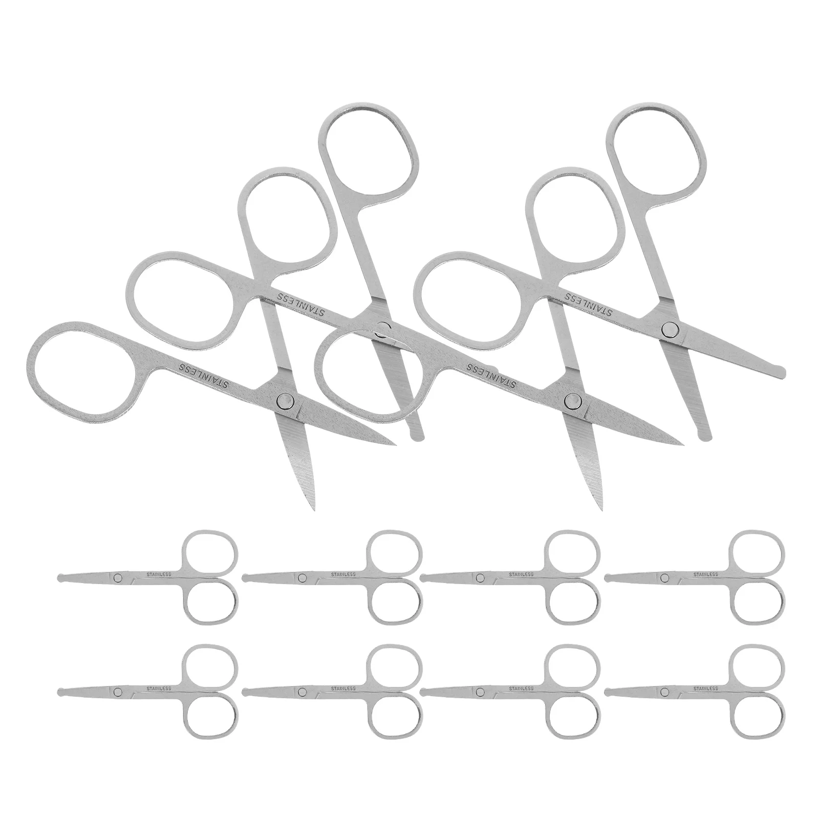 12pcs Laboratory Scissors Stainless Steel Precision Cutting Tools For Lab Research Education Grooming Portable Rounded Pointed
12pcs Laboratory Scissors Stainless Steel Precision Cutting Tools For Lab Research Education Grooming Portable Rounded Pointed