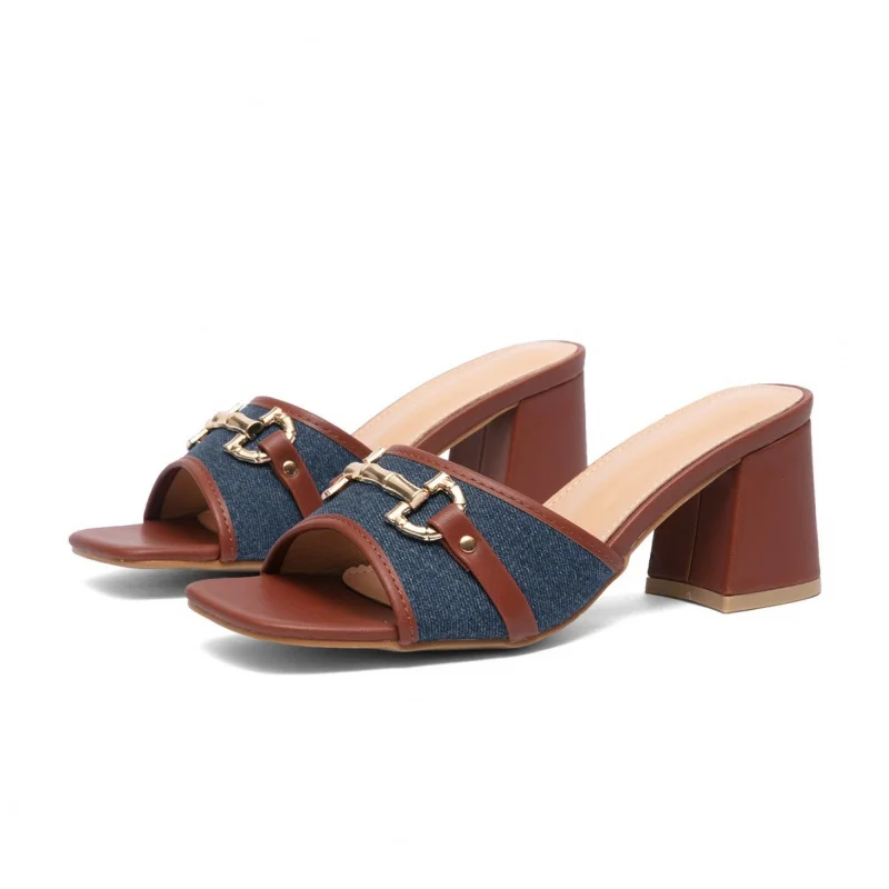 Women's Shoes 2026 Summer New Style Chunky Heel Sandals Square Toe Slip-Ons Niche Versatile Fashion Style
Women's Shoes 2026 Summer New Style Chunky Heel Sandals Square Toe Slip-Ons Niche Versatile Fashion Style