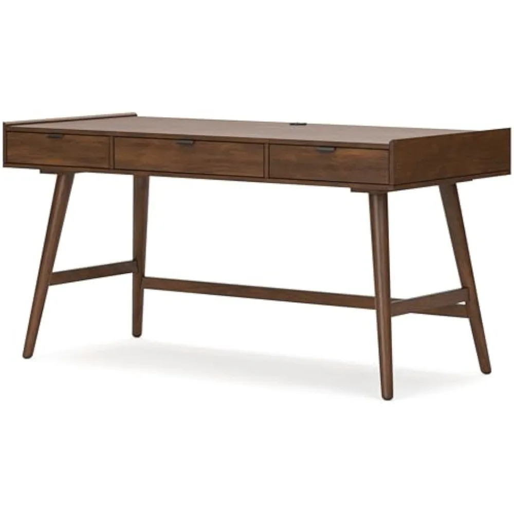 Стол для домашнего офиса Lyncott Mid Century с 3 ящиками, 60 дюймов, со шнуровой связью, открытым кубиком и коническими ножками, темно-коричневый
Стол для домашнего офиса Lyncott Mid Century с 3 ящиками, 60 дюймов, со шнуровой связью, открытым кубиком и коническими ножками, темно-коричневый