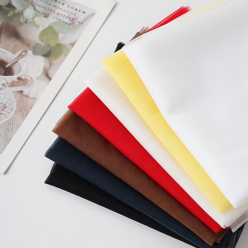 Pure Color Tulle Soft Stretch Mesh Fabric for Sewing Wedding Dress,Curtain,Performance Backgroun Cloth DIY Material By The Meter
Pure Color Tulle Soft Stretch Mesh Fabric for Sewing Wedding Dress,Curtain,Performance Backgroun Cloth DIY Material By The Meter