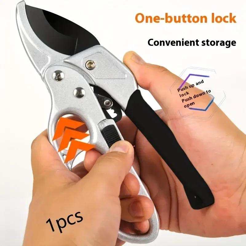 1pc NO603pcs 3-Speed High Carbon Steel Pruning Scissors with Ergonomic Ambidextrous Handle - Durable Garden Shears
1pc NO603pcs 3-Speed High Carbon Steel Pruning Scissors with Ergonomic Ambidextrous Handle - Durable Garden Shears