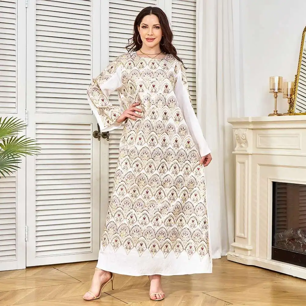 Robe Clothing Factory's New Bead Loose Pendant Dress Dubai Dress Women's Dress Robe Abaya Ramadan Dubai Luxury Islam Elegant
Robe Clothing Factory's New Bead Loose Pendant Dress Dubai Dress Women's Dress Robe Abaya Ramadan Dubai Luxury Islam Elegant