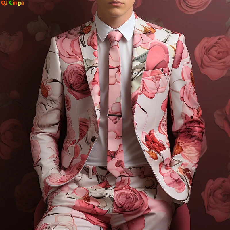 3D Printing Men's Suit Two Piece,Wedding Party Dress Jacket With Trousers,Multi Color Choice Men Sets, Blazers and Pants,XS-4XL
3D Printing Men's Suit Two Piece,Wedding Party Dress Jacket With Trousers,Multi Color Choice Men Sets, Blazers and Pants,XS-4XL