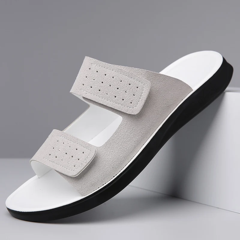 Men's Summer Breathable Slip-On Sandals Anti-Slip Soft Sole Flip Flops for Daily Beach Two-Way Wear Casual Slip-ups-1106
Men's Summer Breathable Slip-On Sandals Anti-Slip Soft Sole Flip Flops for Daily Beach Two-Way Wear Casual Slip-ups-1106
