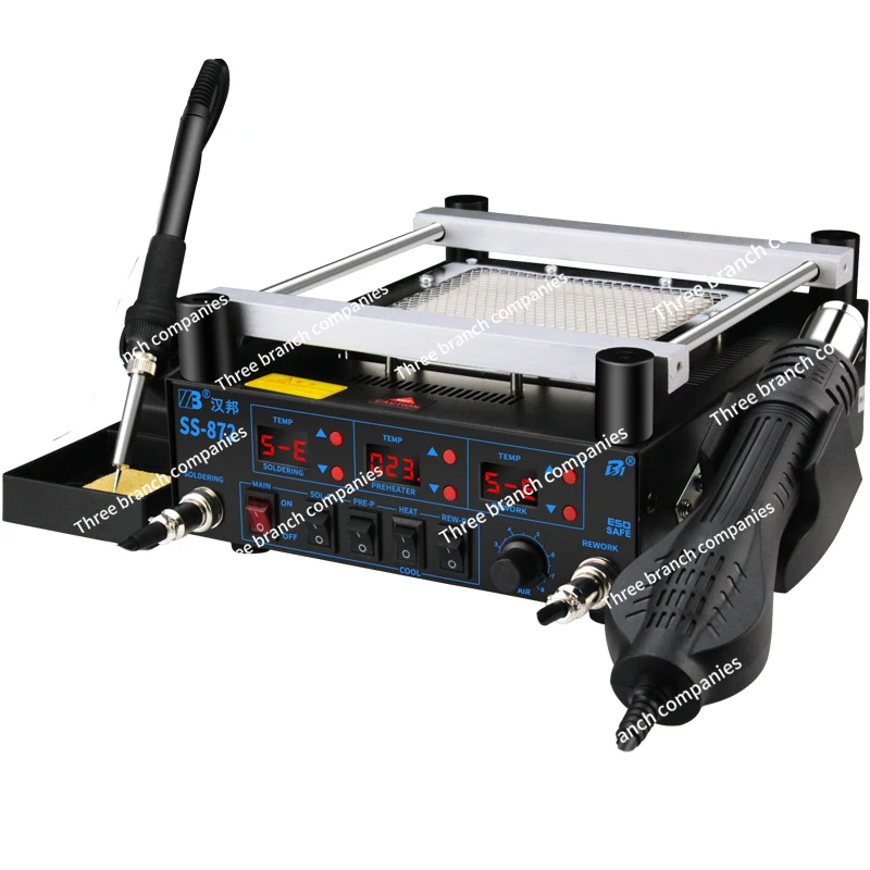 Ss872 Heat Gun Desoldering Station Three-in-One Smart Constant Temperature Electric Soldering Iron BGA Preheater Heating
Ss872 Heat Gun Desoldering Station Three-in-One Smart Constant Temperature Electric Soldering Iron BGA Preheater Heating