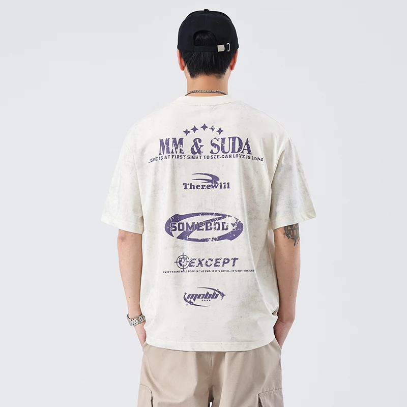 SZYT622 summer new trend of loose versatile casual cotton printing letters round neck short-sleeved T-shirt tide men's models
SZYT622 summer new trend of loose versatile casual cotton printing letters round neck short-sleeved T-shirt tide men's models