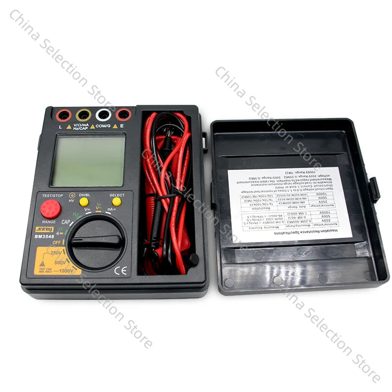 Digital Insulation Resistance Tester BM3548/9 Trillion Meter, Shaking Meter 250V/500V/1000V
Digital Insulation Resistance Tester BM3548/9 Trillion Meter, Shaking Meter 250V/500V/1000V