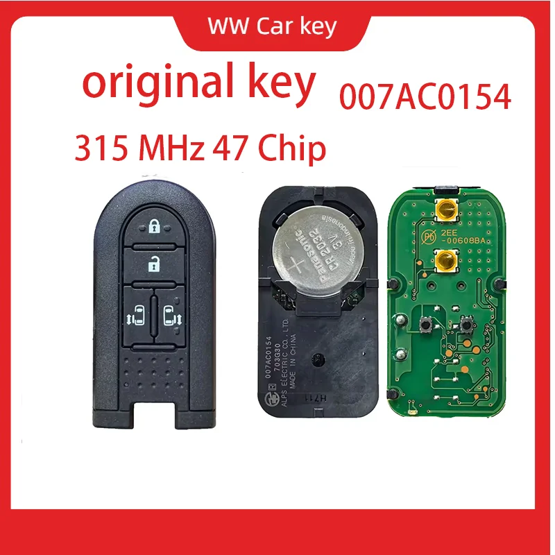 OEM Smart Remote Proximity Key 315 МГц 47 чип для Toyota Daihatsu Terios LA600S Passo Tanto Custom Roomy 703G30 007AC0154
OEM Smart Remote Proximity Key 315 МГц 47 чип для Toyota Daihatsu Terios LA600S Passo Tanto Custom Roomy 703G30 007AC0154